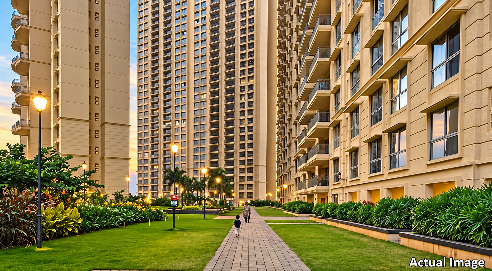 Residential surroundings at Hiranandani Fortune City